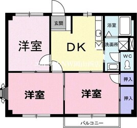 ハイブリッジ錦Ｂの物件間取画像